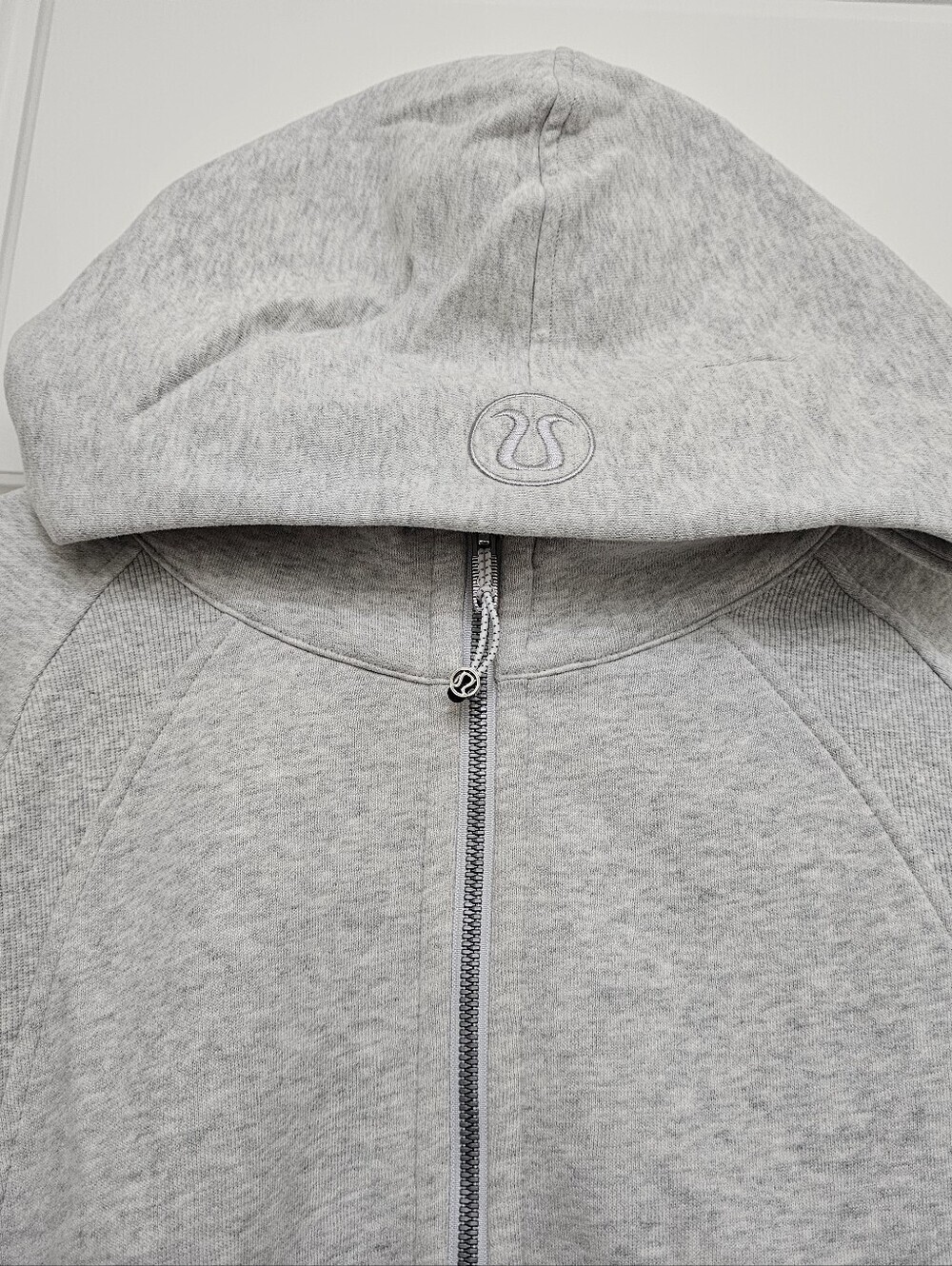 lululemon Scuba Oversized Light Heather Gray Half-Zip Hoodie Sweater SizeXl/XLL - Picture 7 of 16